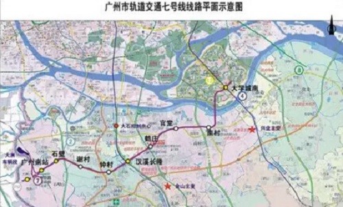 广州地铁7号线最新线路图解析