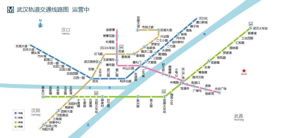 武汉地铁线路图全新概览